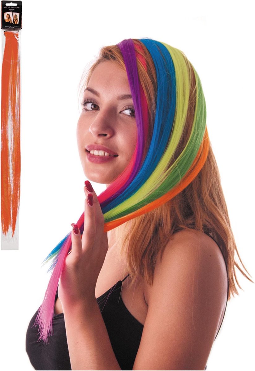 PARTYPRO - Oranje pluk haar - Accessoires > Haar accessoire